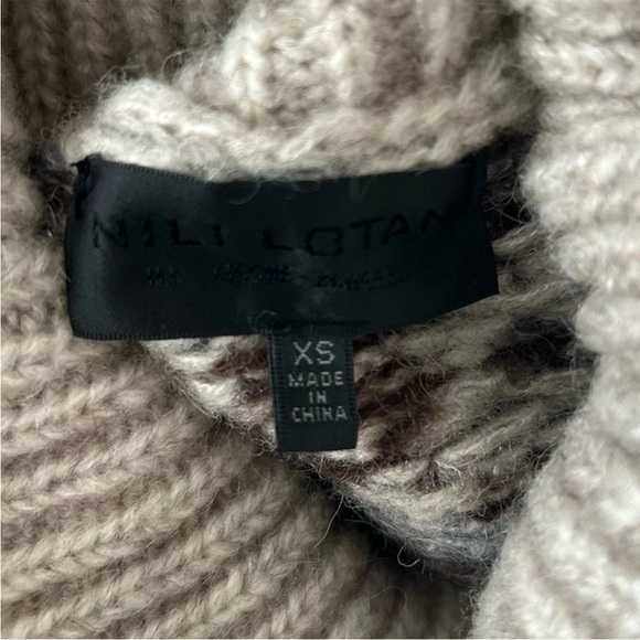 Nili Lotan Catalina Fair Aisle Turtleneck Sweater - Picture 10 of 11